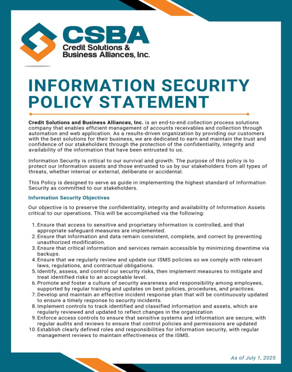 Information Security Policy